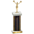 Single Black Glacier Cheerleading Trophy