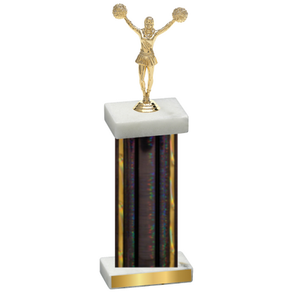 Single Black Glacier Cheerleading Trophy