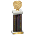 Single Black Glacier Cheerleading Trophy