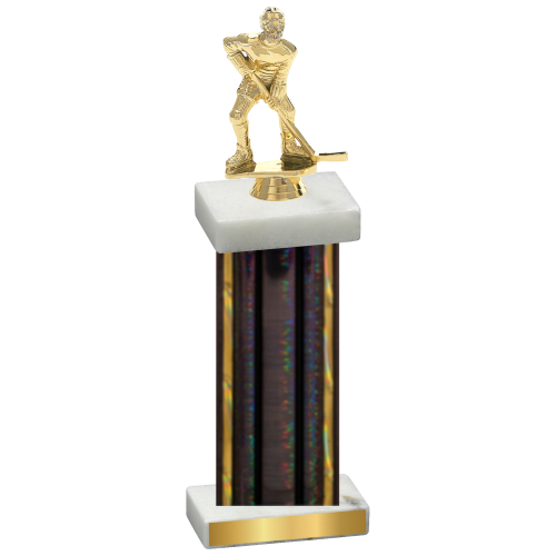 Single Black Glacier Hockey Trophy