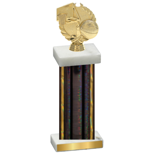 Single Black Glacier Basketball Trophy