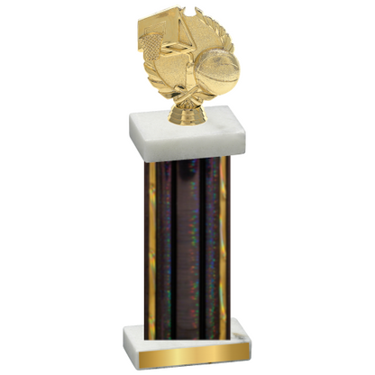 Single Black Glacier Basketball Trophy