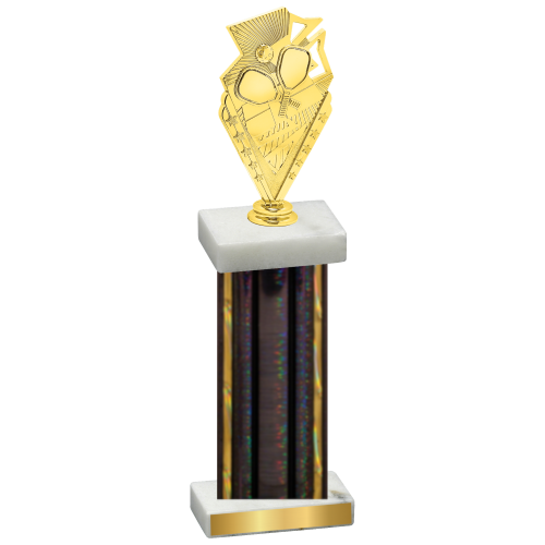 Single Black Glacier Pickleball Trophy