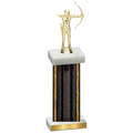 Single Black Glacier Archery Trophy