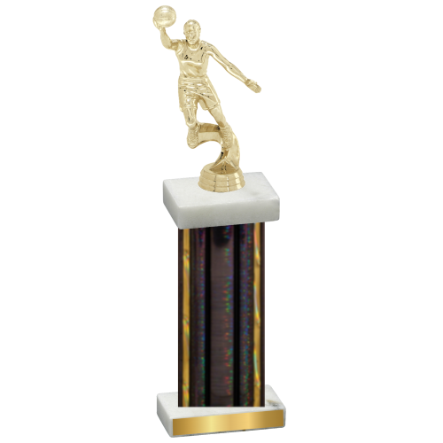 Single Black Glacier Basketball Trophy