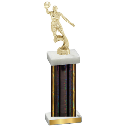 Single Black Glacier Basketball Trophy