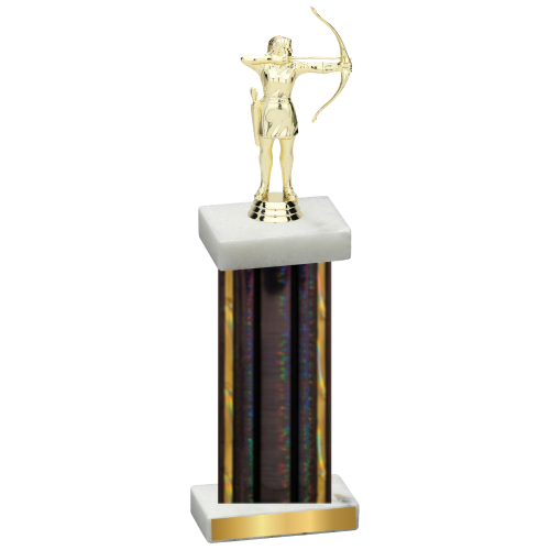 Single Black Glacier Archery Trophy