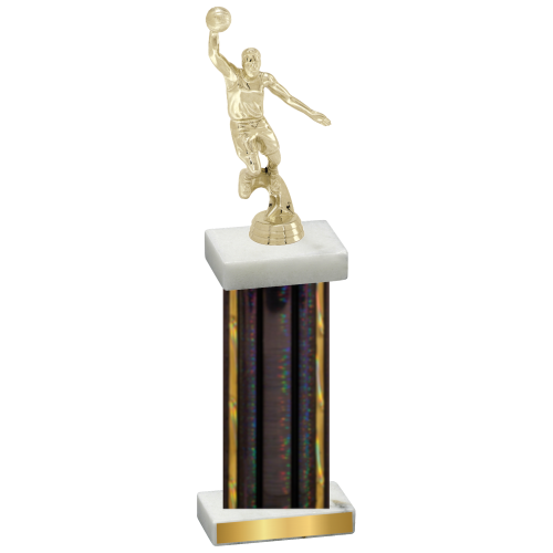 Single Black Glacier Basketball Trophy