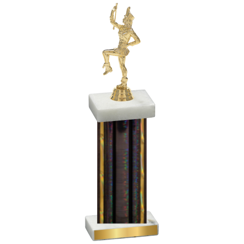 Single Black Glacier Majorette Trophy