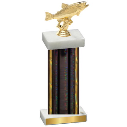Single Black Glacier Fishing Trophy