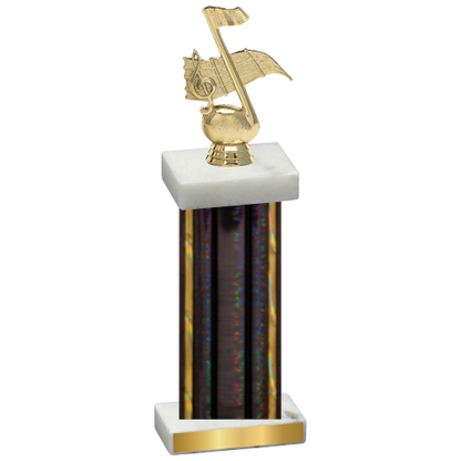 Single Black Glacier Music Trophy