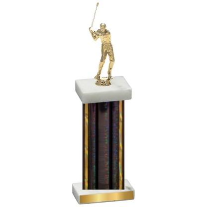 Single Black Glacier Golf Trophy