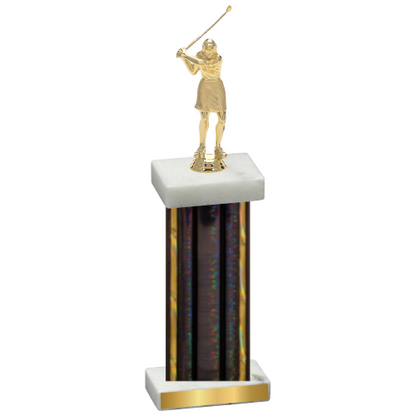 Single Black Glacier Golf Trophy