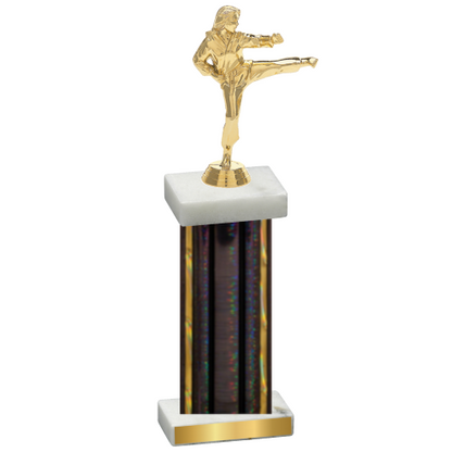 Single Black Glacier Karate Trophy