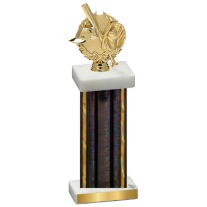 Single Black Glacier Baseball Trophy