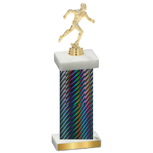 Single Black Carbon Fiber Running Trophy