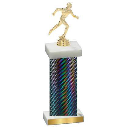 Single Black Carbon Fiber Running Trophy