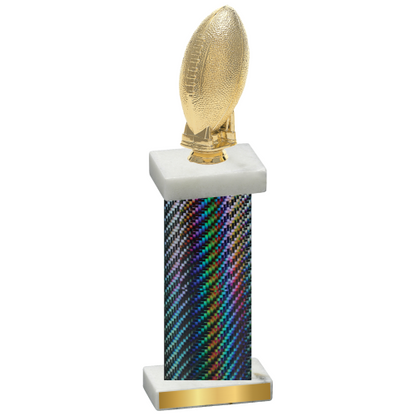 Single Black Carbon Fiber Football Trophy