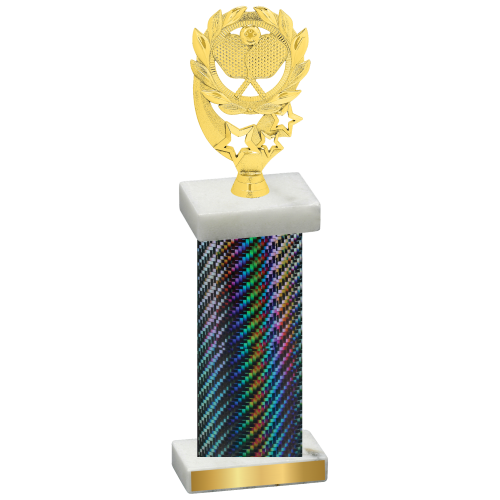 Single Black Carbon Fiber Pickleball Trophy