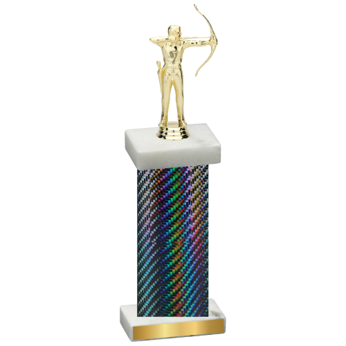 Single Black Carbon Fiber Archery Trophy