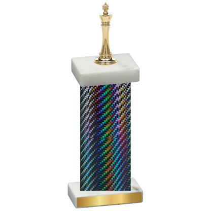 Single Black Carbon Fiber Chess Trophy