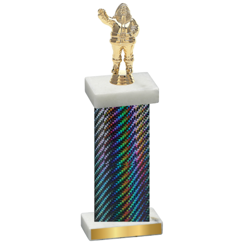 Single Black Carbon Fiber Holiday Trophy