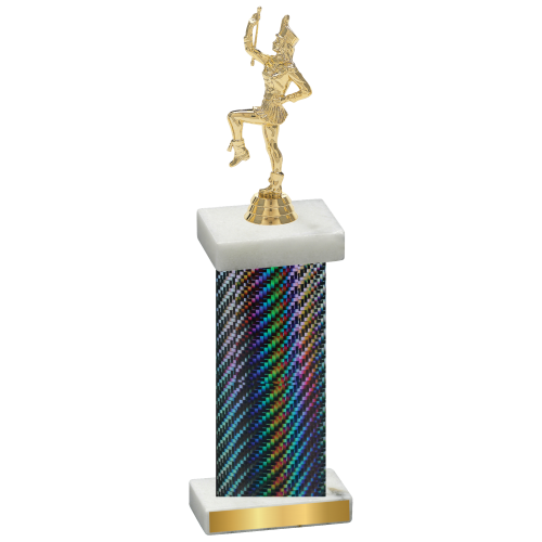 Single Black Carbon Fiber Majorette Trophy