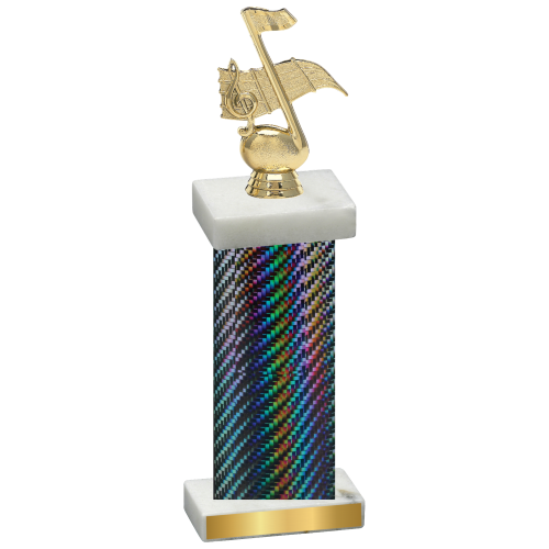 Single Black Carbon Fiber Music Trophy