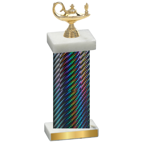 Single Black Carbon Fiber Academics Trophy