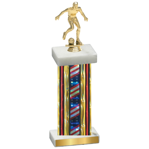 Single Flag USA Soccer Trophy