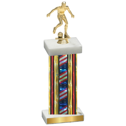 Single Flag USA Soccer Trophy