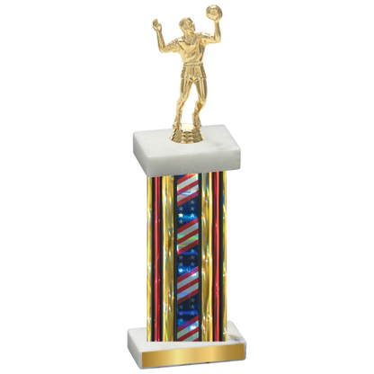 Single Flag USA Volleyball Trophy