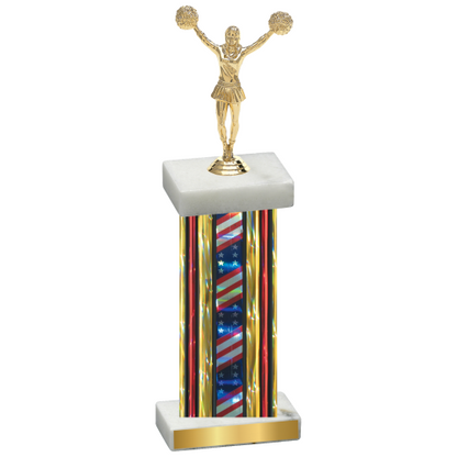 Single Flag USA Cheerleading Trophy