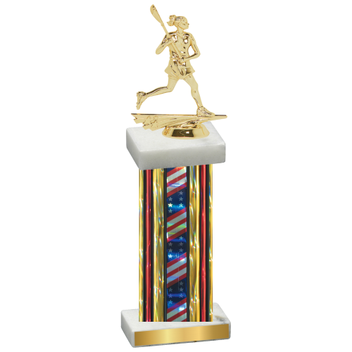 Single Flag USA Lacrosse Trophy