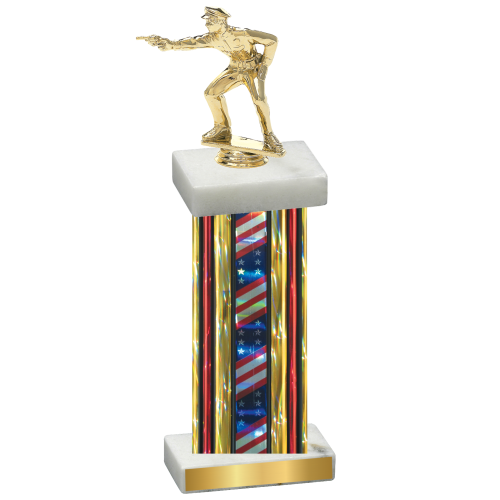 Single Flag USA Shooter Trophy