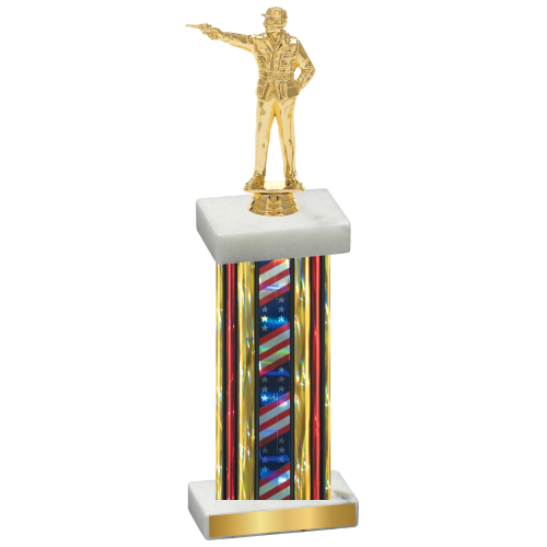 Single Flag USA Shooter Trophy