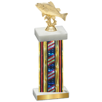 Single Flag USA Fishing Trophy