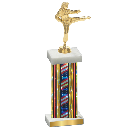 Single Flag USA Karate Trophy