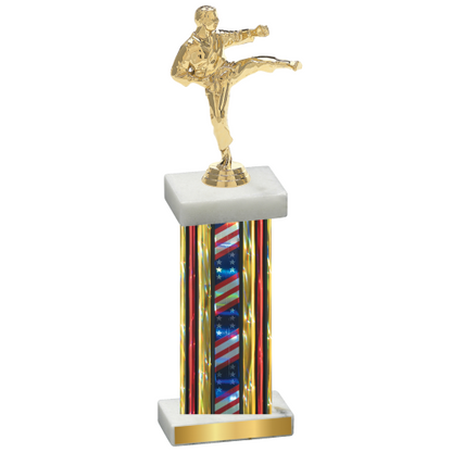 Single Flag USA Karate Trophy