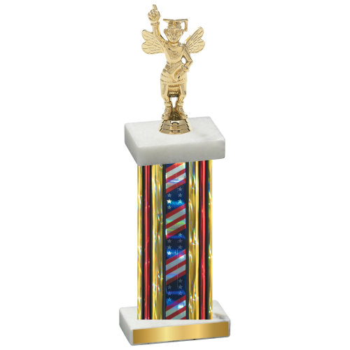 Single Flag USA Academics Trophy