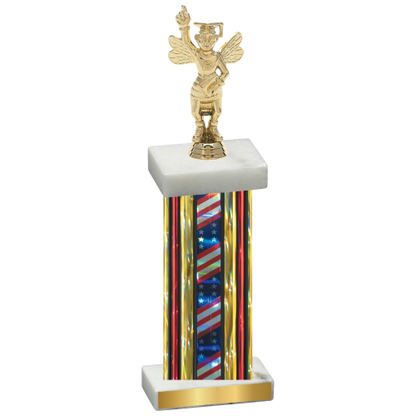 Single Flag USA Academics Trophy