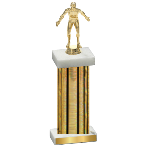 Single Gold Glacier Wrestling Trophy