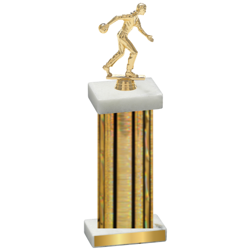 Single Gold Glacier Bowling Trophy