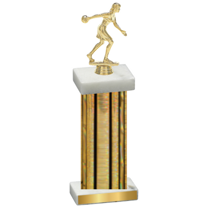 Single Gold Glacier Bowling Trophy