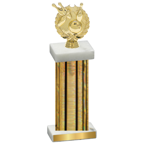 Single Gold Glacier Bowling Trophy