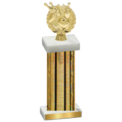 Single Gold Glacier Bowling Trophy