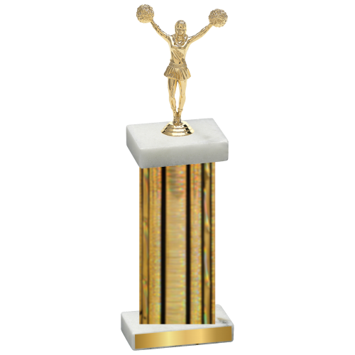 Single Gold Glacier Cheerleading Trophy