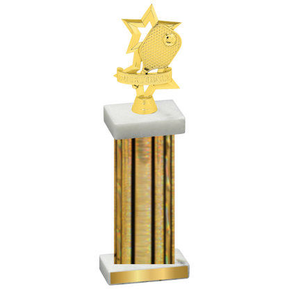 Single Gold Glacier Pickleball Trophy