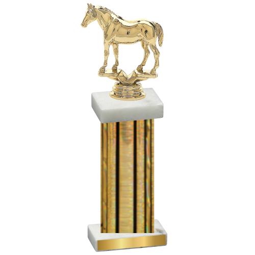 Single Gold Glacier Horses Trophy