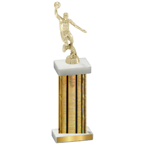 Single Gold Glacier Basketball Trophy